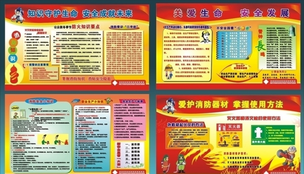 消防安全展板圖片