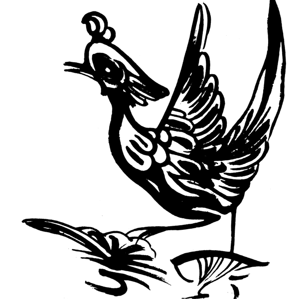 印花矢量圖動(dòng)物鳥(niǎo)類(lèi)色彩黑色免費(fèi)素材