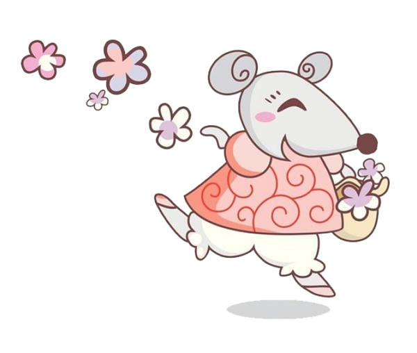 卡通老鼠透明底