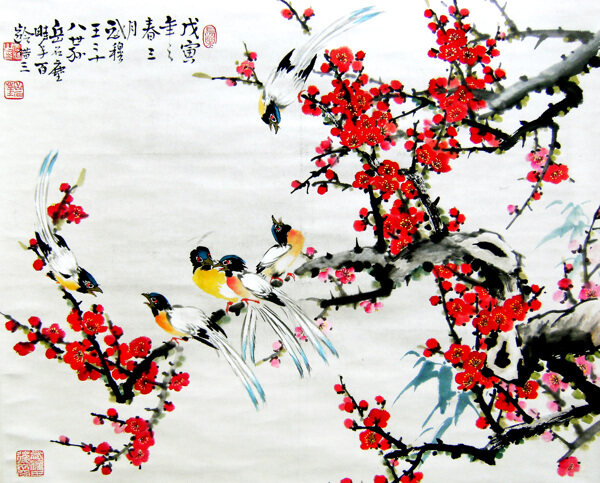 春光三月圖片