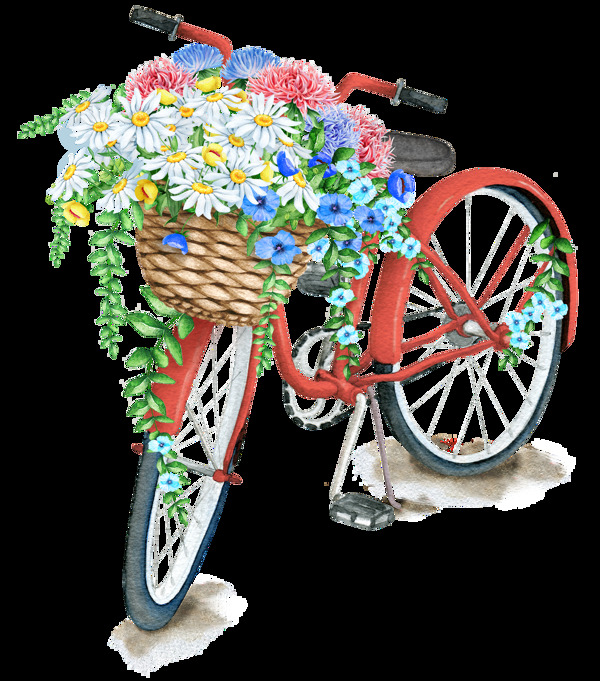 花蓝自行车