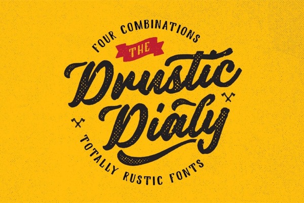 DrusticDialy英文字体设计
