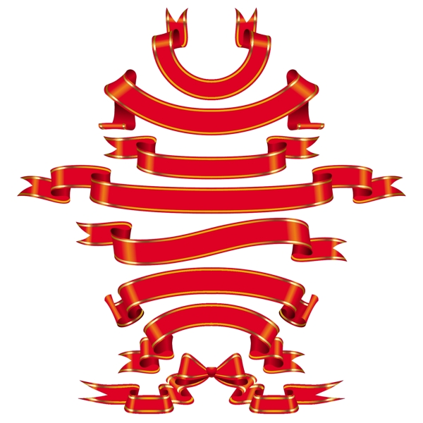 紅色彩帶圖片