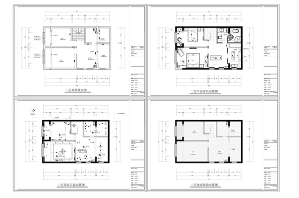 单身公寓户型CAD施工图纸