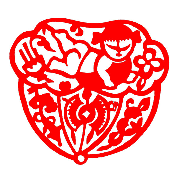 窗花剪紙民間美術(shù)0019