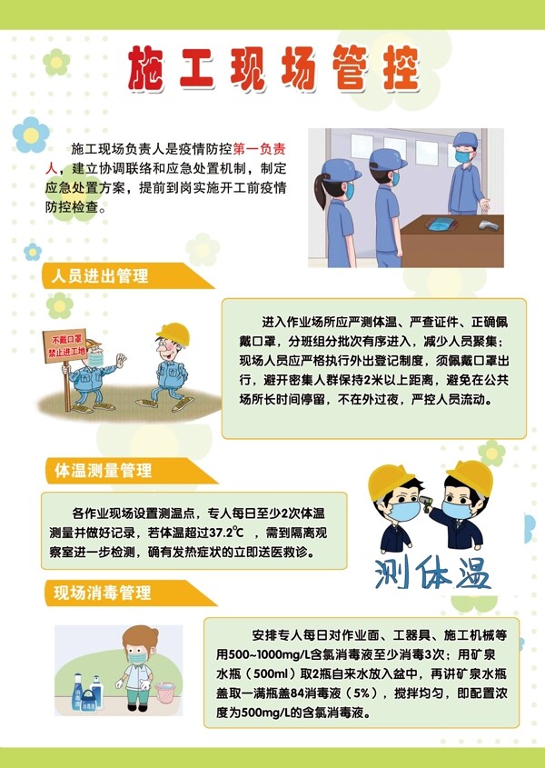 疫情防控展板