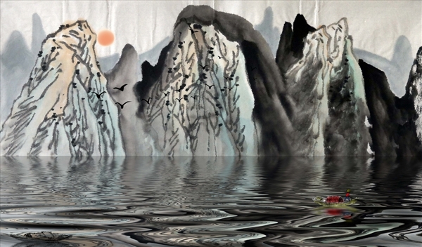 抽象山水