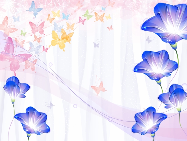 花朵蝴蝶