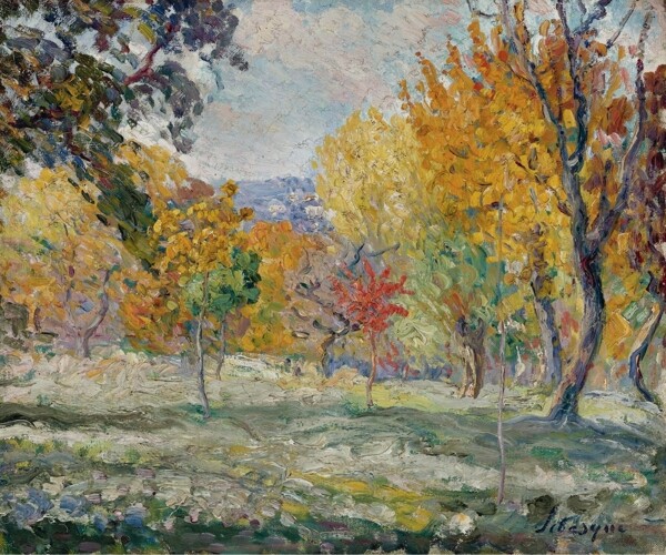 HenriLebasqueLandscapewithTrees1907畫家風(fēng)景畫靜物油畫建筑油畫裝飾畫