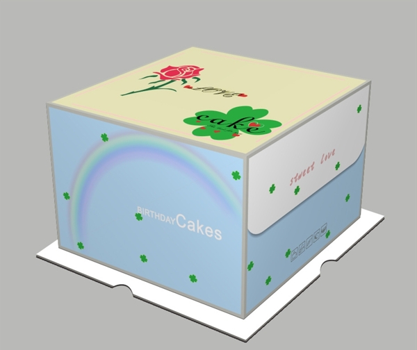简约蛋糕盒