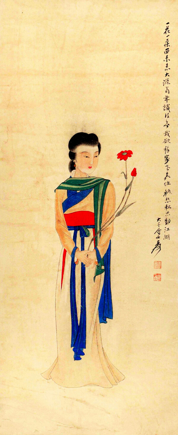 張大千仕女
