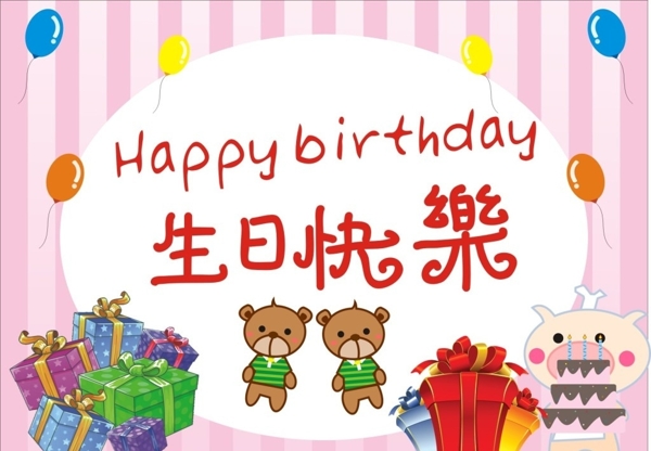 生日快樂背景圖