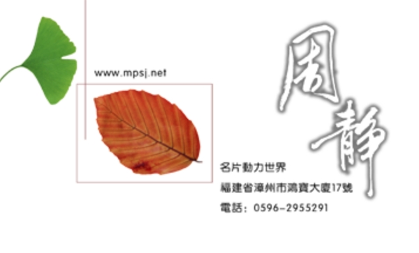 名片模板