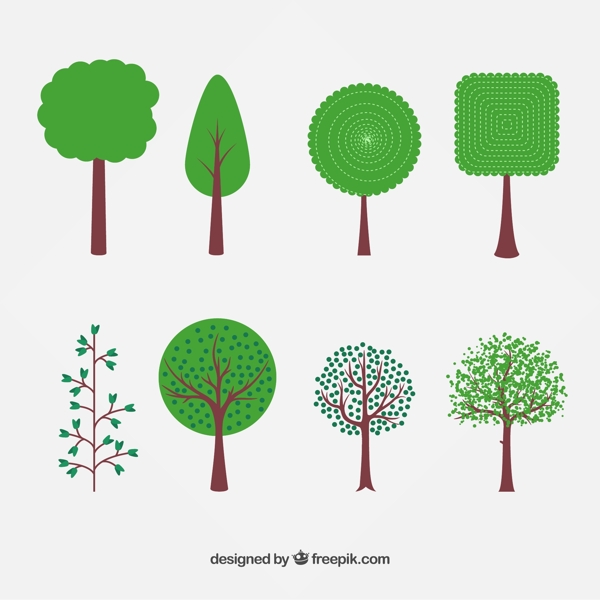 绿色树木设计图片