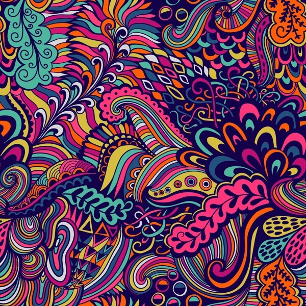 無縫花紋圖片