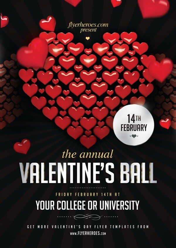 ValentinesBall創(chuàng)意海報(bào)