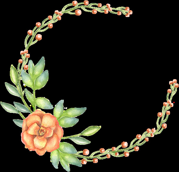 黃花枝環(huán)透明裝飾素材
