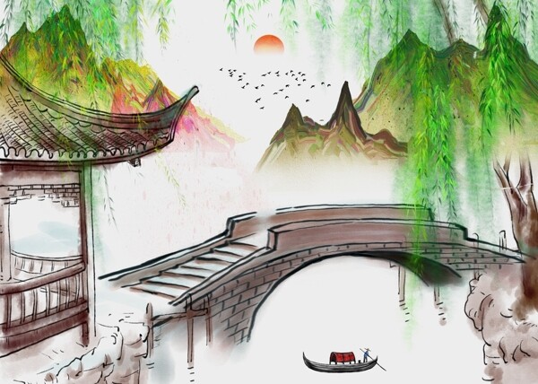 新中式背景墻