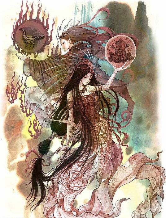 位圖人物色彩插畫CG插畫免費素材