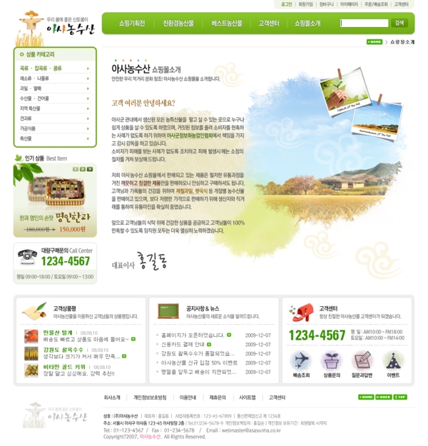 韓國商務(wù)網(wǎng)頁模板圖片
