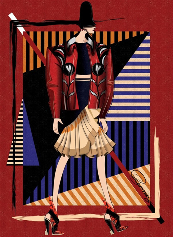 時(shí)尚女裝設(shè)計(jì)圖