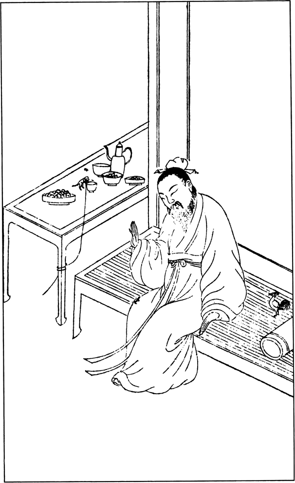 古版畫(huà)教化類(lèi)人物畫(huà)矢量EPS格式0446