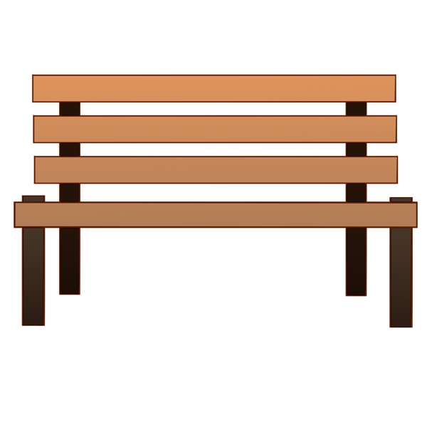 简约木质排椅插图