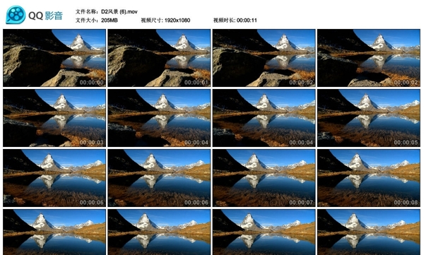 青藏高原神山圣湖风光高清实拍视频素材