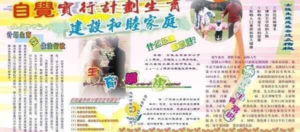 計劃生育展板圖片