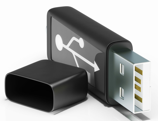 USB移动棒显示便携式存储或内存