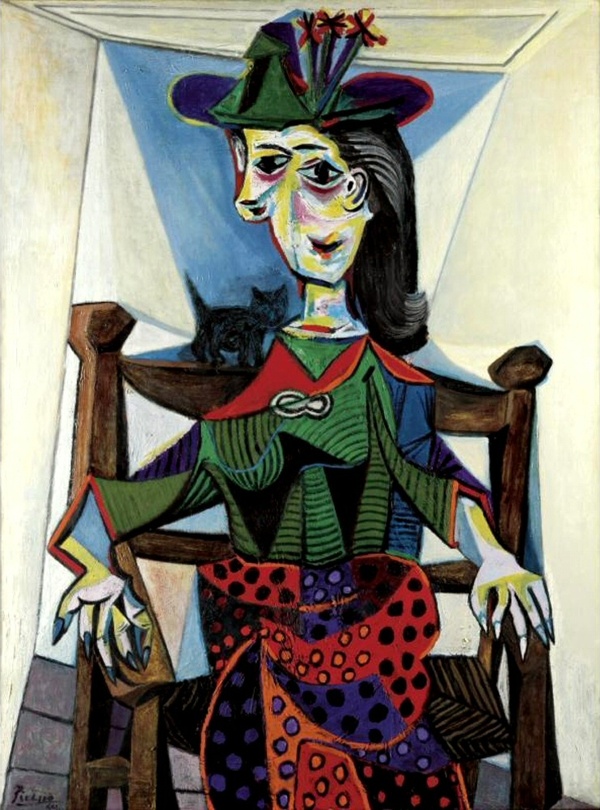 1941DoraMaarauchat西班牙画家巴勃罗毕加索抽象油画人物人体油画装饰画