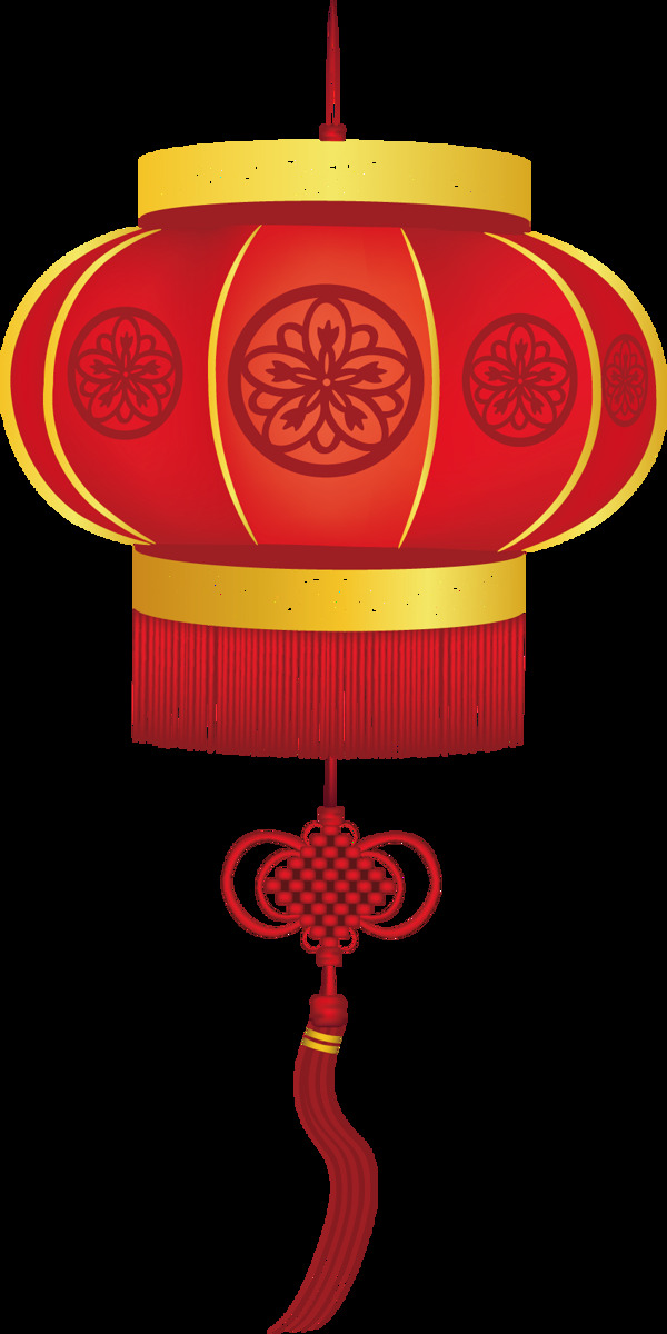 中国结花式灯笼元素