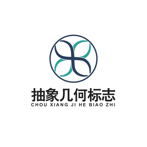 抽象幾何圖案logo