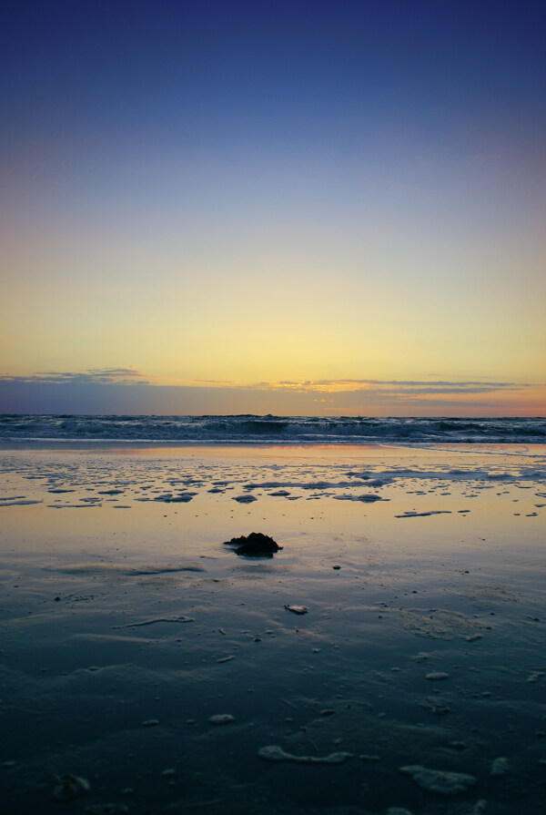 海边夕阳景色图片