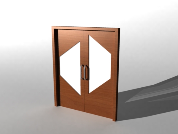 雙木門(mén)3D模型