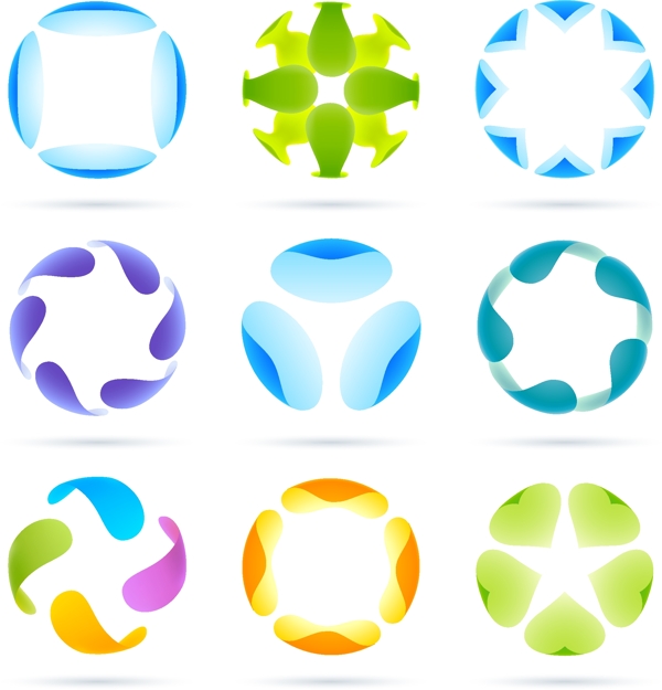 3d圓形logo圖片