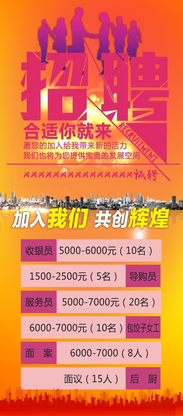 招聘展架