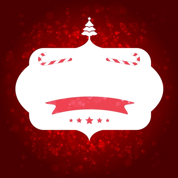 白色不規(guī)則標(biāo)簽紅底背景