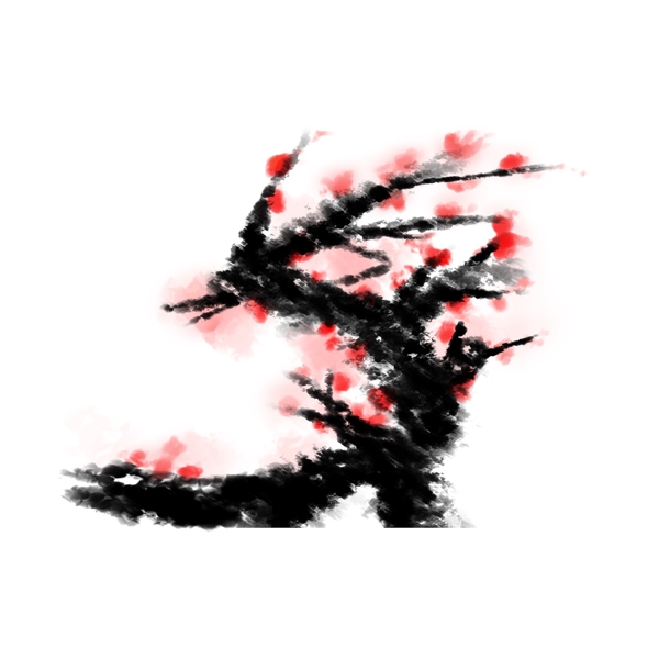 紅色的梅花中國風(fēng)可商用