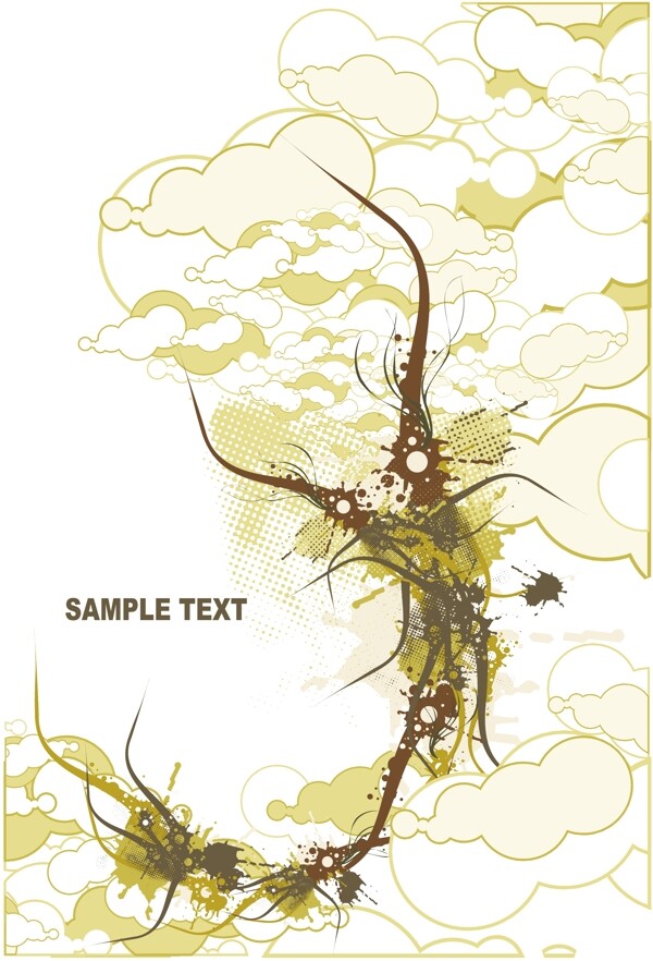 抽象树木图案设计