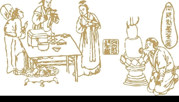 古代矢量人物圖片