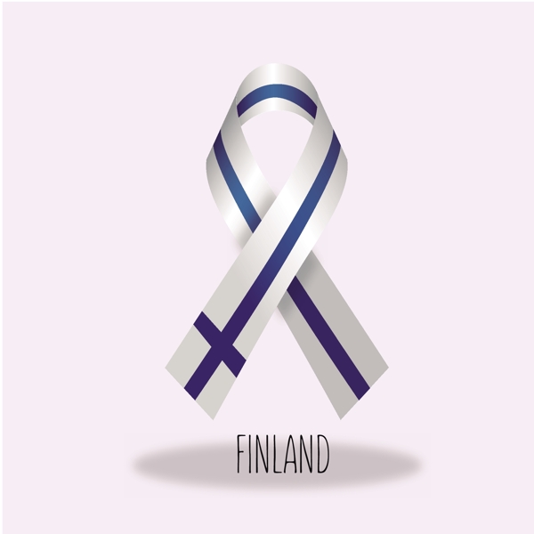 芬兰国旗丝带设计