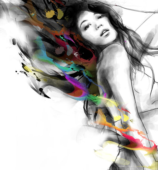 位圖插畫時尚插畫人物插畫插畫師免費(fèi)素材