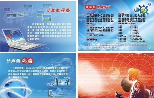 学校计算机信息技术展板图片