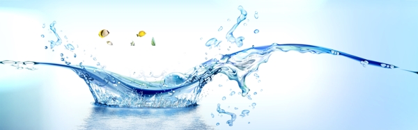 水紋魚(yú)類(lèi)藍(lán)色淘寶背景