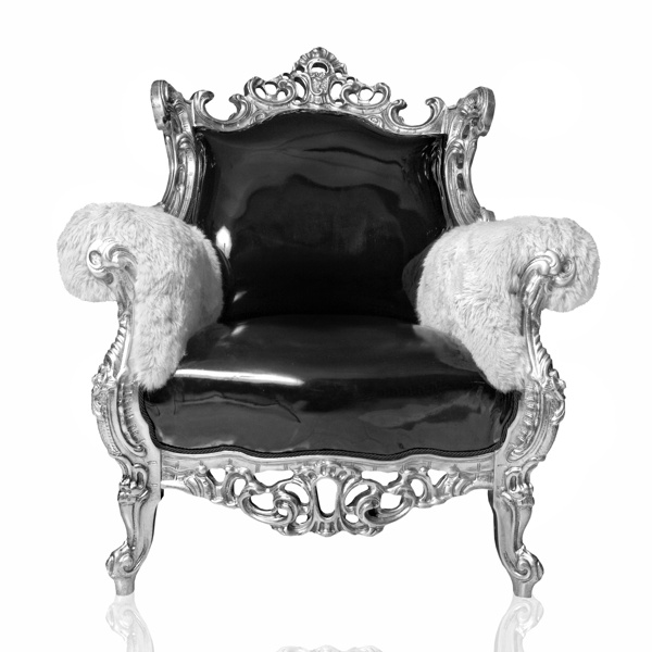 欧式沙发椅的黑白照片图片图片