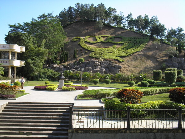 珠海園林景觀公園山體圖片