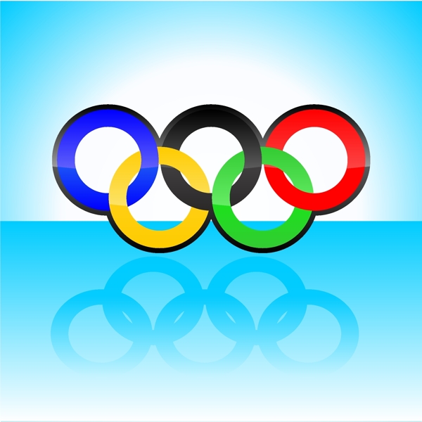 奥林匹克运动会风格背景图案海报