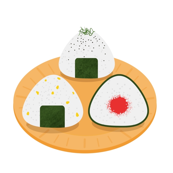 白色美味寿司插图