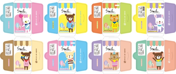 韩国卡通文具卡片修正贴流行